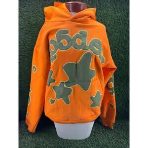 Sp5der Orange Beluga Hoodie Medium